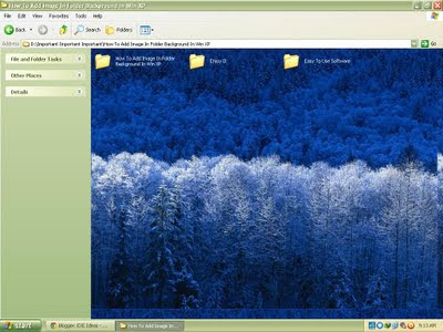 How To Add Image In Folder Background In Win XP