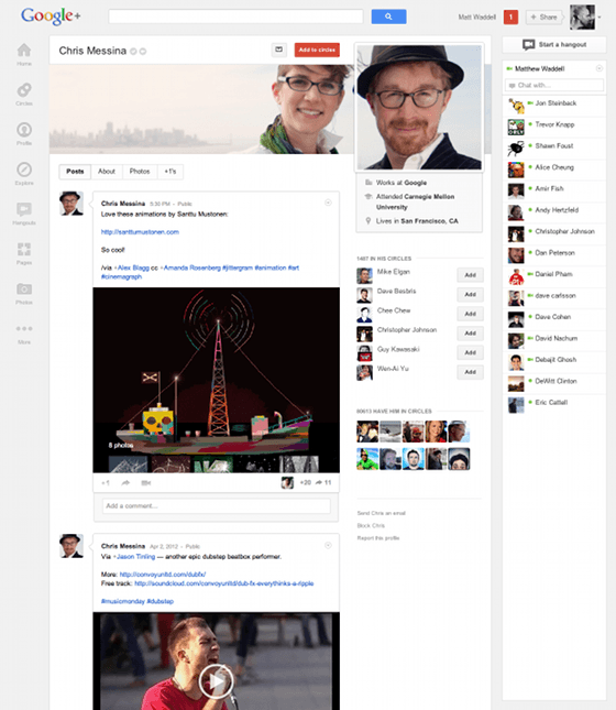 Google Plus Officially Up-Date (Looking Really Awesome)