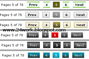 Blogger Page Navigation Widget Generators With Styles