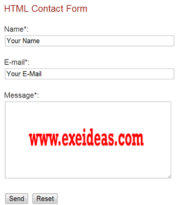 How To Create An HTML Working Contact Form For Your Blog & Website