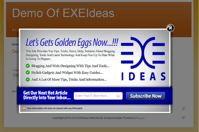 Awesome EXE-Style POP-UP V2 Widget For Blog And Website.
