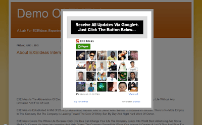 CSS-LightBox POP-UP Google Plus Circle Widget For Blog & Website