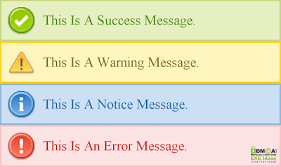 Awesome Success, Warning, Notice, And Error DIVs DEMO Awesome Success, Warning, Notice, And Error DIVs DEMO