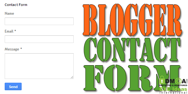 Blogger Official Contact Form For Blog Released