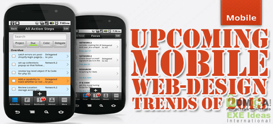 Upcoming Mobile Web-Design Trends Of 2013