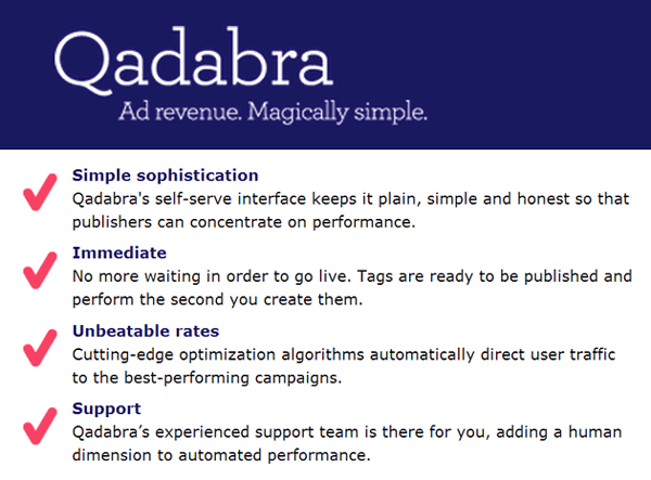 Qadabra: Start Earning Good Revenue 