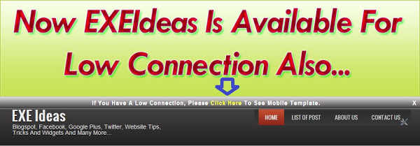How To Make Your Blog For Low Speed Connection? 