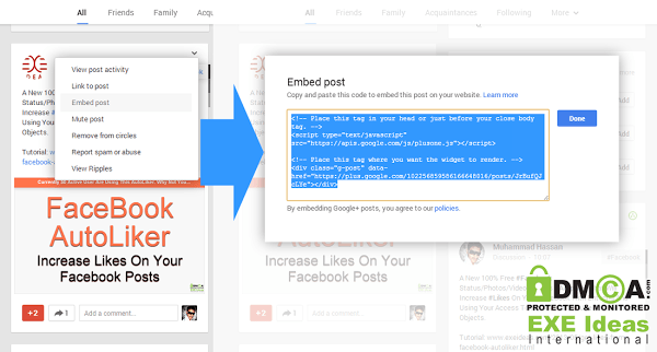 How To Embed Google Plus Posts In Blogs And Website?