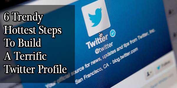 6 Trendy Hottest Steps To Build A Terrific Twitter Profile
