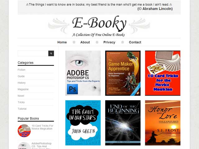 E-Booky: A Free Premium Responsive Blogger Template