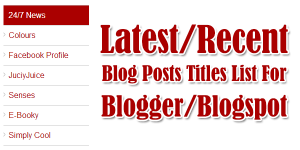 Latest-Recent-Blog-Posts-Title-List-For-Blogger-Blogspot