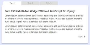 Pure-CSS3-Multi-Tab-Widget-Without-JavaScript-Or-JQuery