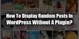 How-To-Display-Random-Posts-In-WordPress-Without-A-Plugin