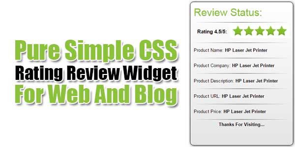 Pure-Simple-CSS-Rating-Review-Widget-For-Web-And-Blog