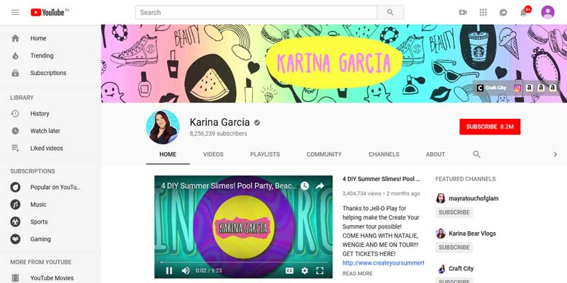 Karina-Garcia-YouTube-Channel