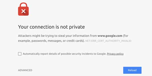 Your-Connection-Is-Not-Private