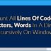 Count-All-Lines-Of-Codes,-Characters,-Words-In-A-Directory-Recursively-On-Windows