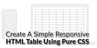 Create A Simple Responsive HTML Table Using Pure CSS - EXEIdeas – Let's ...
