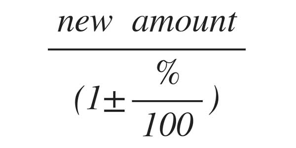 Reverse-Percentage-Formula