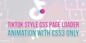 TikTok Style CSS Page Loader Animation With CSS3 Only