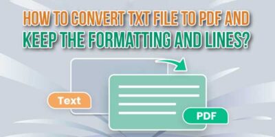 How To Convert TXT File To PDF And Keep The Formatting And Lines ...
