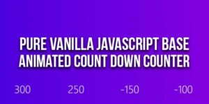 Pure-Vanilla-JavaScript-Base-Animated-Count-Down-Counter