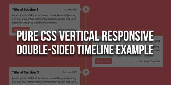 Pure-CSS-Vertical-Responsive-Double-Sided-Timeline-Example