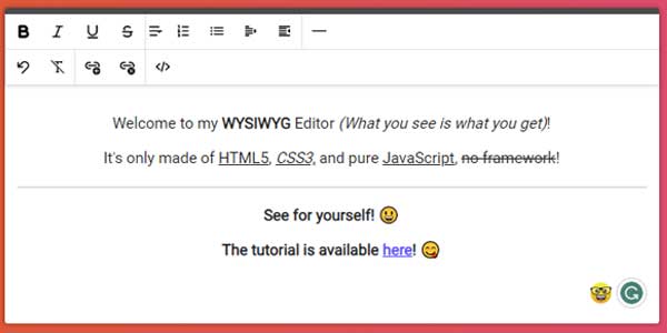 Simple-WYSIWYG-Rich-Text-Editor-Using-Pure-JavaScript-DEMO
