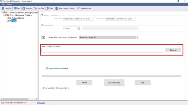 TrustVare PST Converter Guide By EXEIDeas - 4